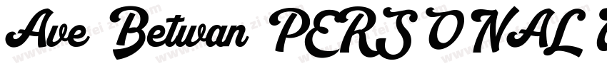 Ave Betwan PERSONAL USE ONLY字体转换